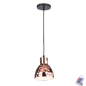 RGB LED Pendelleuchte in Hammerschlag-Optik VT-8150