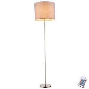 RGB LED Stehleuchte mit Textil Lampenschirm PACO