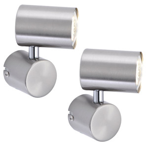 2er Set LED Wandleuchten für den Wohnraum