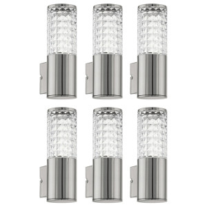 6er Set LED Wandleuchten für den Außenbereich