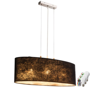 RGB LED Pendelleuchte aus Textil für Ihre Inneneinrichtung AMY