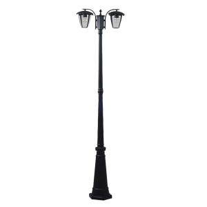 Stehleuchte aus schwarzem ALU für den Garten VT-739
