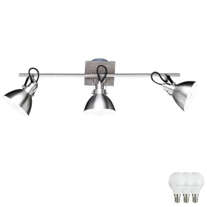 LED Deckenlampe mit drei beweglichen Spots TIMBER