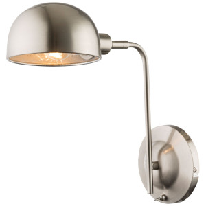Design Wandlampe in silber-metallic für Ihren Wohnraum NOSY