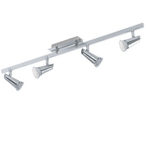 Luxus LED Deckenleuchte mit vier beweglichen Spots TABBIO
