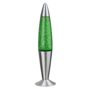 Lavalampe, Glitzereffekt, grün, Höhe 42,5 cm