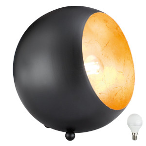 LED Tisch Lampe in schwarz gold für Ihr Arbeitszimmer BILLY