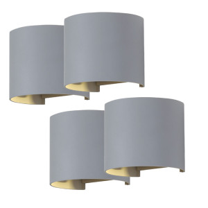 4er Set LED Wandleuchten für Ihr Grundstück VT-756G