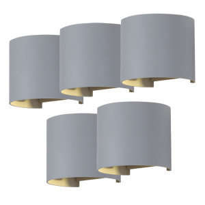 3er Set LED Wandleuchten für den Hof zum verstellen VT-756G