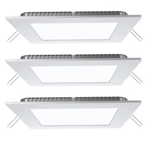 3er Set LED Einbauspots aus Aluminium für Ihren Flur VT-607