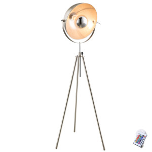RGB LED Stehleuchte mit schwenkbarem Lampenschirm NOSY