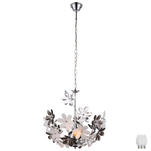 Florale LED Pendelleuchte für den Wohnraum RAINBOW