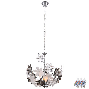 Florale RGB LED Pendelleuchte für den Wohnraum RAINBOW