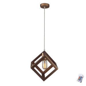 Moderne LED RGB Hängeleuchte im Käfig Design aus Metall