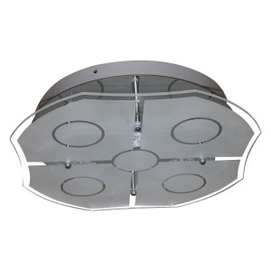 LED Deckenleuchte aus Chrom und Glas VARESE