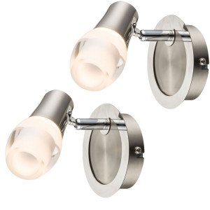 2er Set LED Leuchten mit beweglichem Spot SAMUI