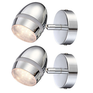 2er Set LED Wandleuchten für den Wohnraum MANJOLA