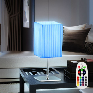 RGB LED Tischleuchte aus Chrom für Ihren Wohnraum BAILEY