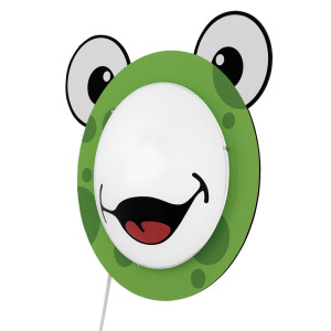 Frosch Wandleuchte mit Glas für Ihr Kinderzimmer QUIXI