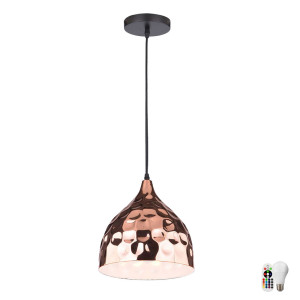 RGB LED Pendelleuchte in Hammerschlag-Optik VT-8230