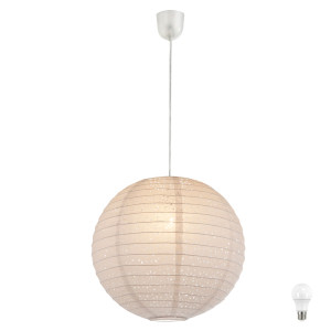 LED Hängeleuchte mit Papier Lampenschirm