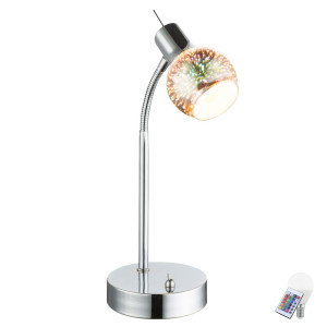 LED RGB Design Tischlampe mit 3D-Effekt KOBY