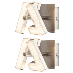 2er Set Wandstrahler mit LED für Ihren Wohnraum EMMA