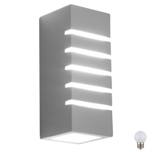 LED Keramik Wandlampe zum Bemalen für den Wohnraum JUNIPUS