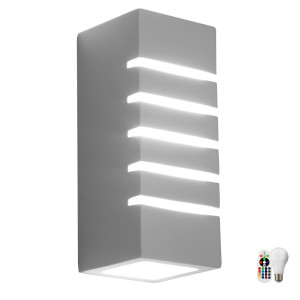 RGB LED Wandleuchte aus Keramik zum Bemalen JUNIPUS