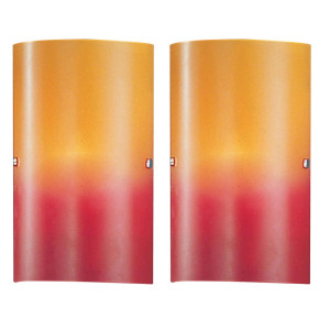2er Set Wandleuchten aus Glas für den Wohnbereich TROY 1