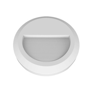 LED Stufenleuchte, Durchmesser 15 cm, weiß