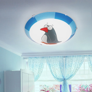 LED Wandleuchte Deckenlampe für Kinder mit Pinguin Motiv