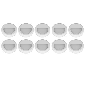 10er Set LED Wandlampen in weiß für den Außenbereich VT-1142