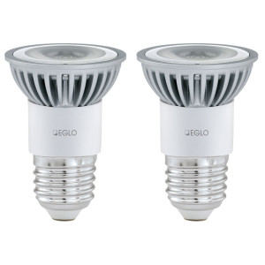 2er Set E27 LED Leuchtmittel mit 3 Watt in neutralweiß