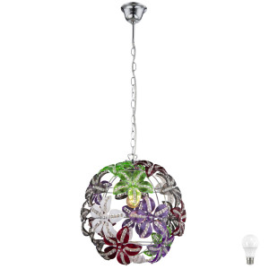 Design LED Pendelleuchte im floralen Design KAUNOS