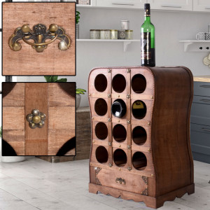Weinregal, Holz, braun, Flaschen, Breite 30 cm