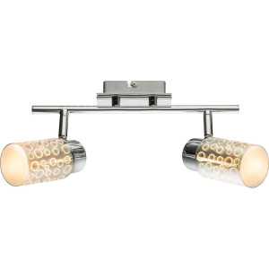 LED 3D Effekt Deckenlampe, bewegliche Spots, L 30 cm OKU