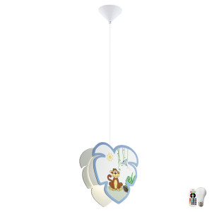 LED RGB Hängeleuchte für Spiel Kinder mit einem Affen Motiv
