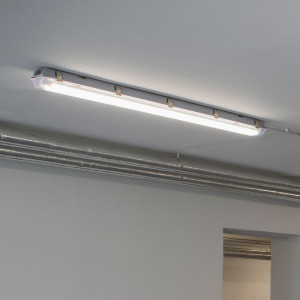 LED Deckenlampe, weiß, IP65, L 156 cm