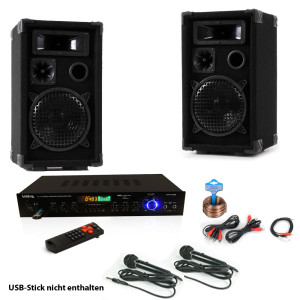 Kompakte Karaoke Anlage mit Bluetooth Receiver DJ-Smart 2