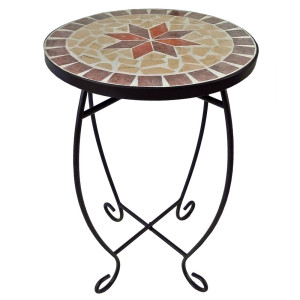 Runder Blumenhocker im Mosaik Design AMBANG