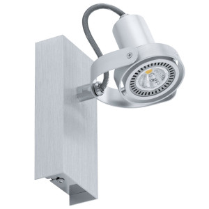LED Wandleuchte, ALU gebürstet, Spot beweglich, NOVORIO