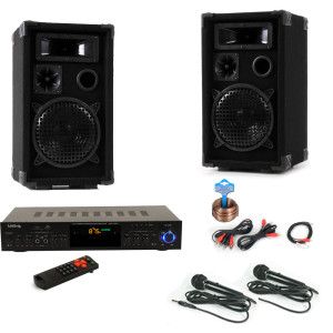 Karaokeanlage mit Bluetooth MP3 Receiver DJ-Partyking 2