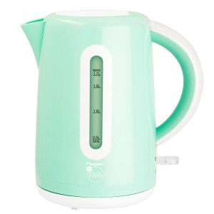 Design Wasserkocher in mintgrün mit 1,7 Liter Füllmenge