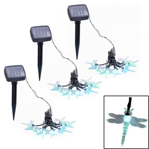3er Set RGB LED Solar Lichterketten für Ihren Außenbereich