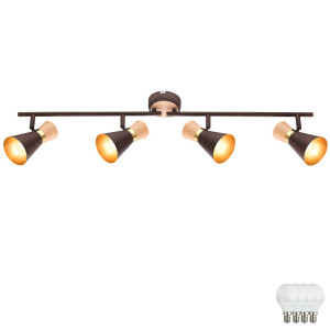 Design LED Deckenleuchte mit beweglichen Strahlern