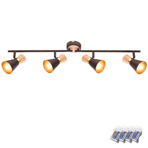 Design RGB LED Deckenleuchte mit beweglichen Strahlern
