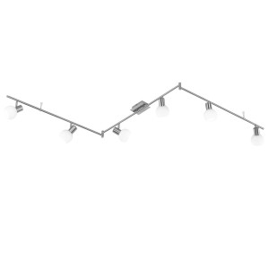 Design LED Deckenleuchte für den Wohnraum mit Glas Spots