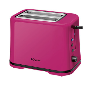 2 Scheiben-Toaster mit Cool-Touch Gehäuse in brombeer