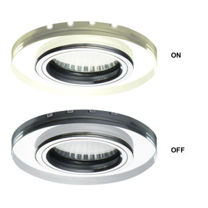 2er Set Einbauspots mit weißen Deko LEDs für den Flur  SOREN